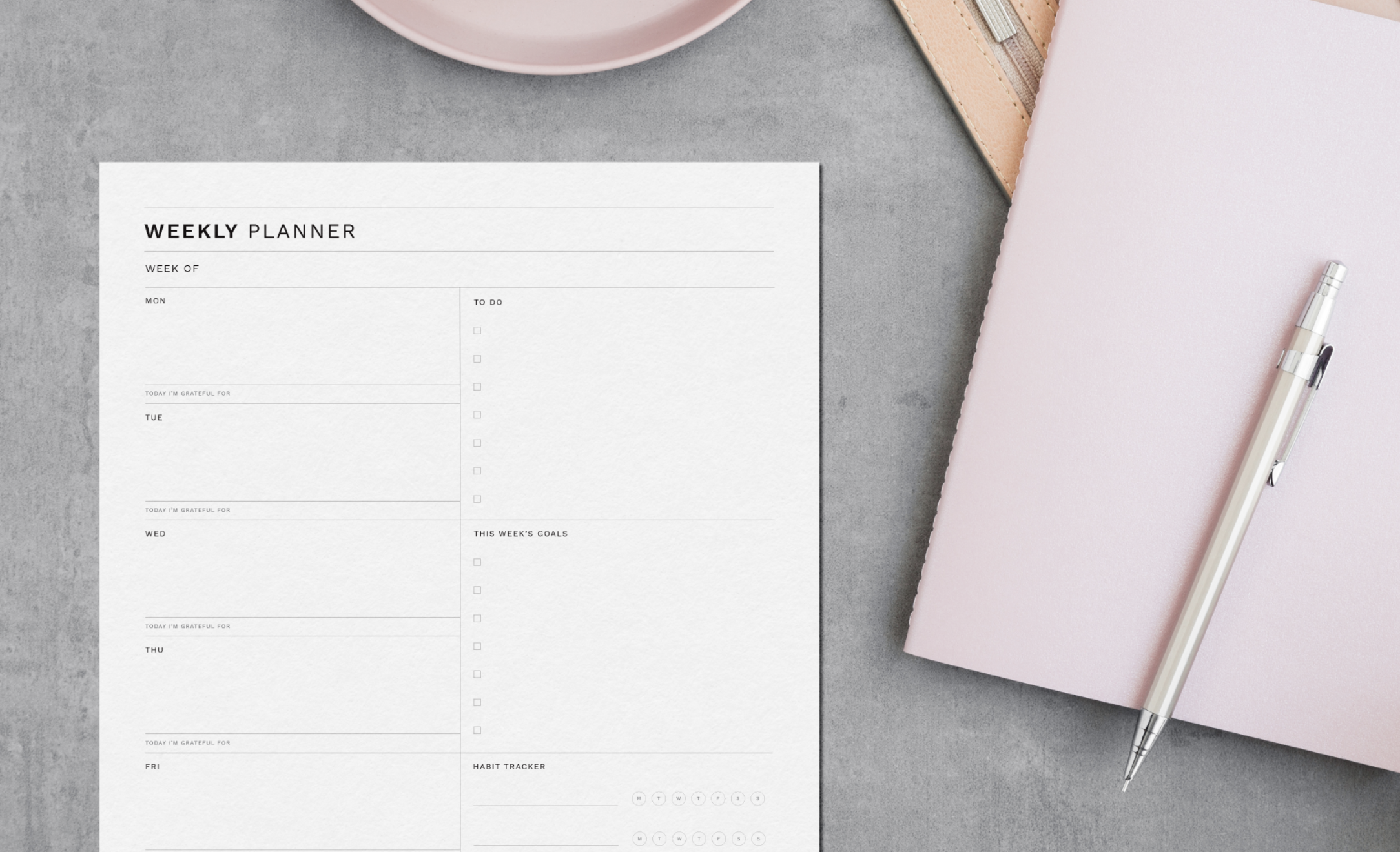 Free Printable Weekly Planner